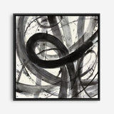 Roller Coaster I on White (Square) Canvas Print