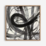 Roller Coaster I on White (Square) Canvas Print