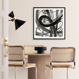 Roller Coaster I on White (Square) Art Print