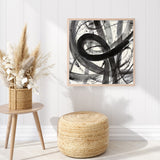 Roller Coaster I on White (Square) Art Print