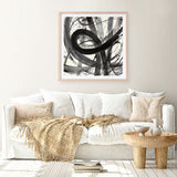 Roller Coaster I on White (Square) Art Print
