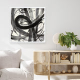 Roller Coaster I on White (Square) Art Print