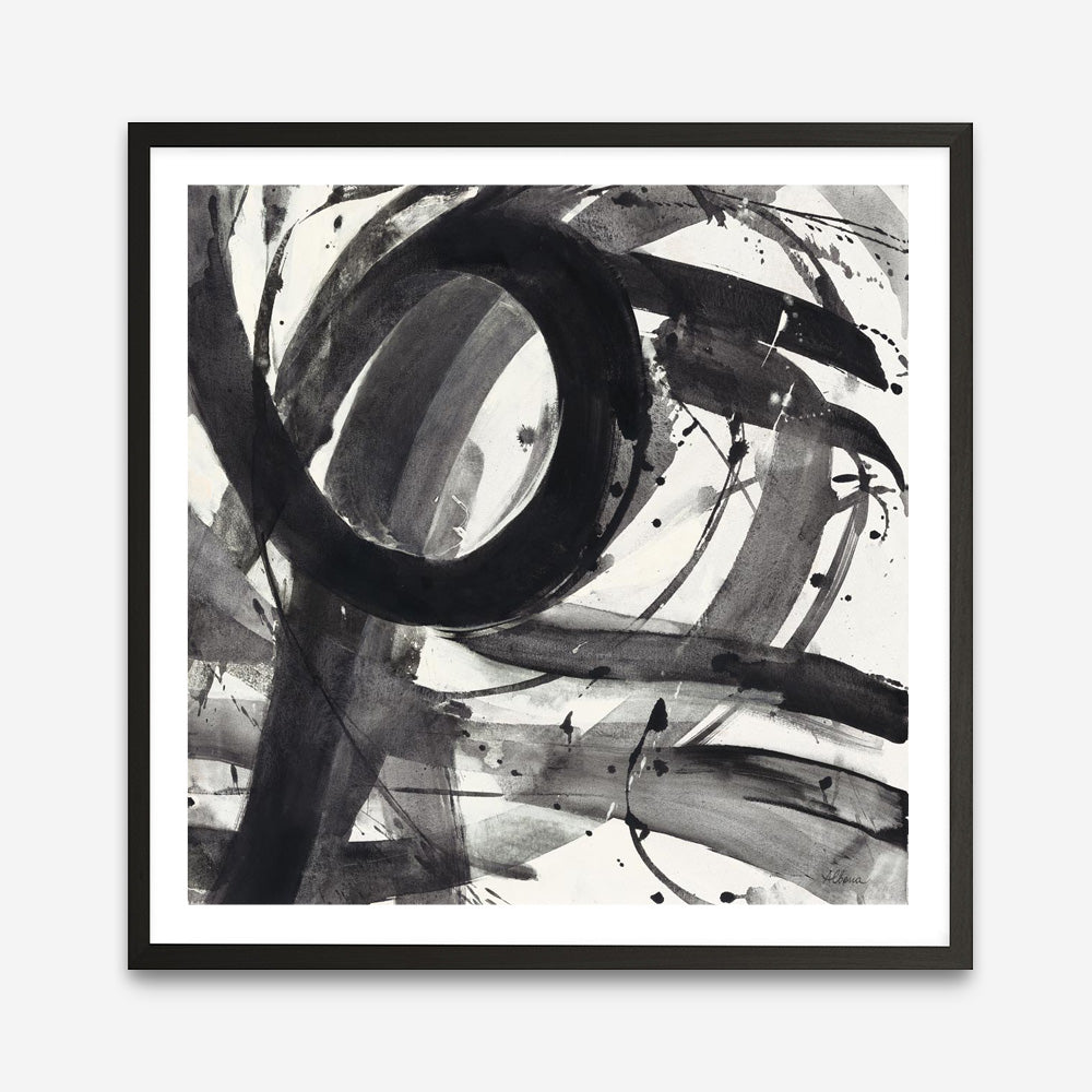 Roller Coaster II on White (Square) Art Print