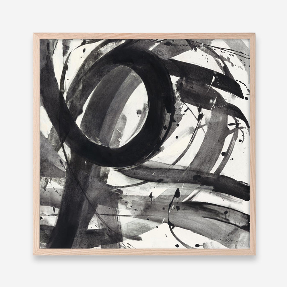 Roller Coaster II on White (Square) Art Print