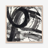 Roller Coaster II on White (Square) Art Print