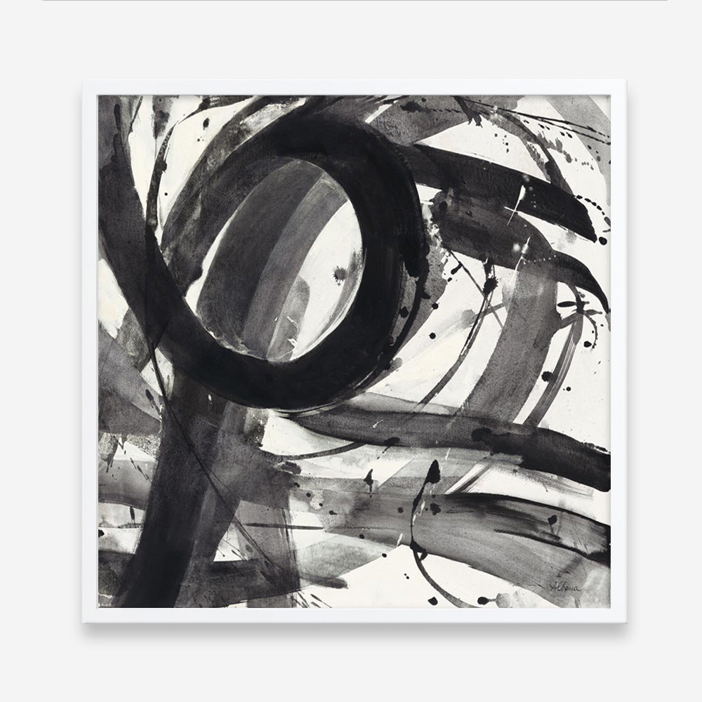 Roller Coaster II on White (Square) Art Print