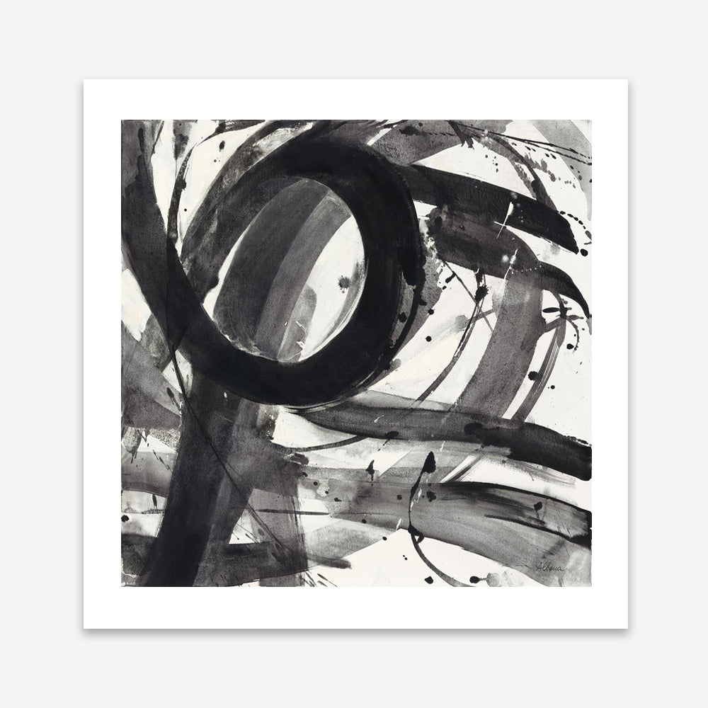 Roller Coaster II on White (Square) Art Print