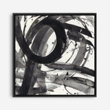 Roller Coaster II on White (Square) Canvas Print