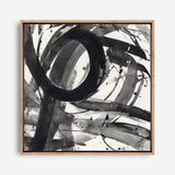 Roller Coaster II on White (Square) Canvas Print