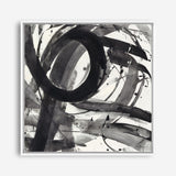 Roller Coaster II on White (Square) Canvas Print