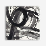 Roller Coaster II on White (Square) Canvas Print