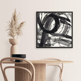 Roller Coaster II on White (Square) Art Print