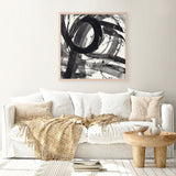 Roller Coaster II on White (Square) Art Print