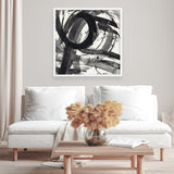 Roller Coaster II on White (Square) Art Print