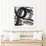 Roller Coaster II on White (Square) Art Print