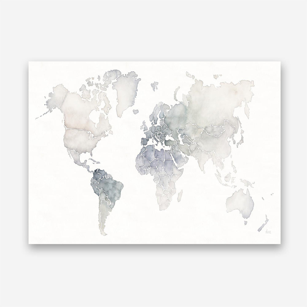 Watercolor Wanderlust Canvas Print