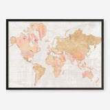 Across the World Map Art Print