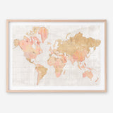 Across the World Map Art Print