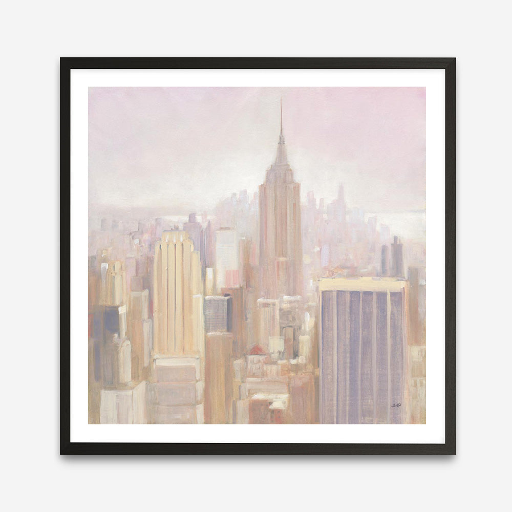 Manhattan in the Mist (Square) Art Print