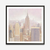 Manhattan in the Mist (Square) Art Print