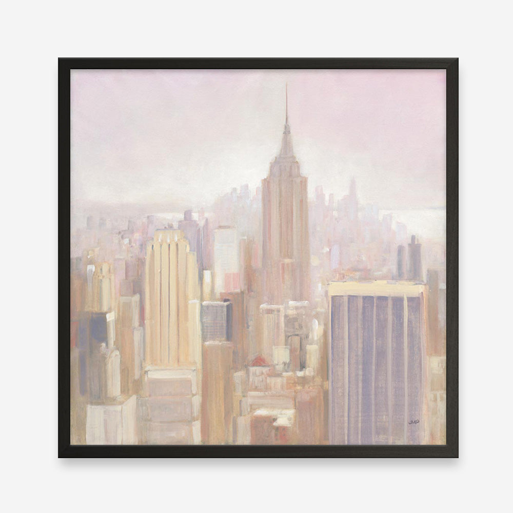 Manhattan in the Mist (Square) Art Print