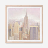 Manhattan in the Mist (Square) Art Print