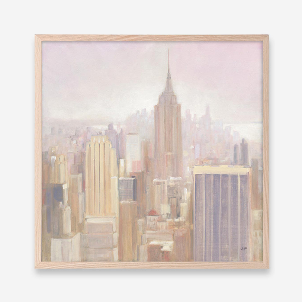 Manhattan in the Mist (Square) Art Print