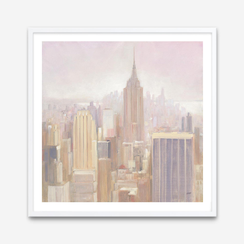 Manhattan in the Mist (Square) Art Print
