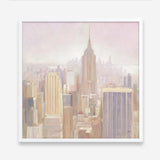 Manhattan in the Mist (Square) Art Print