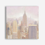 Manhattan in the Mist (Square) Canvas Print