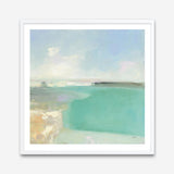 Summer Coastline (Square) Art Print