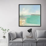 Summer Coastline (Square) Canvas Print