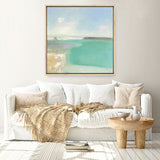 Summer Coastline (Square) Canvas Print