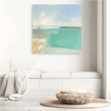 Summer Coastline (Square) Canvas Print