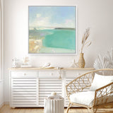 Summer Coastline (Square) Canvas Print