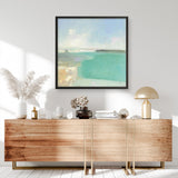 Summer Coastline (Square) Art Print