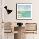Summer Coastline (Square) Art Print