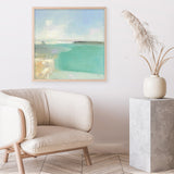 Summer Coastline (Square) Art Print