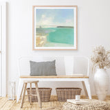 Summer Coastline (Square) Art Print
