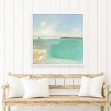 Summer Coastline (Square) Art Print