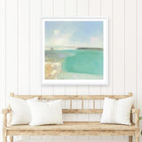 Summer Coastline (Square) Art Print