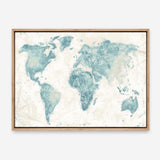 Explore the World I no Words Light Canvas Print