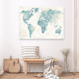 Explore the World I no Words Light Canvas Print
