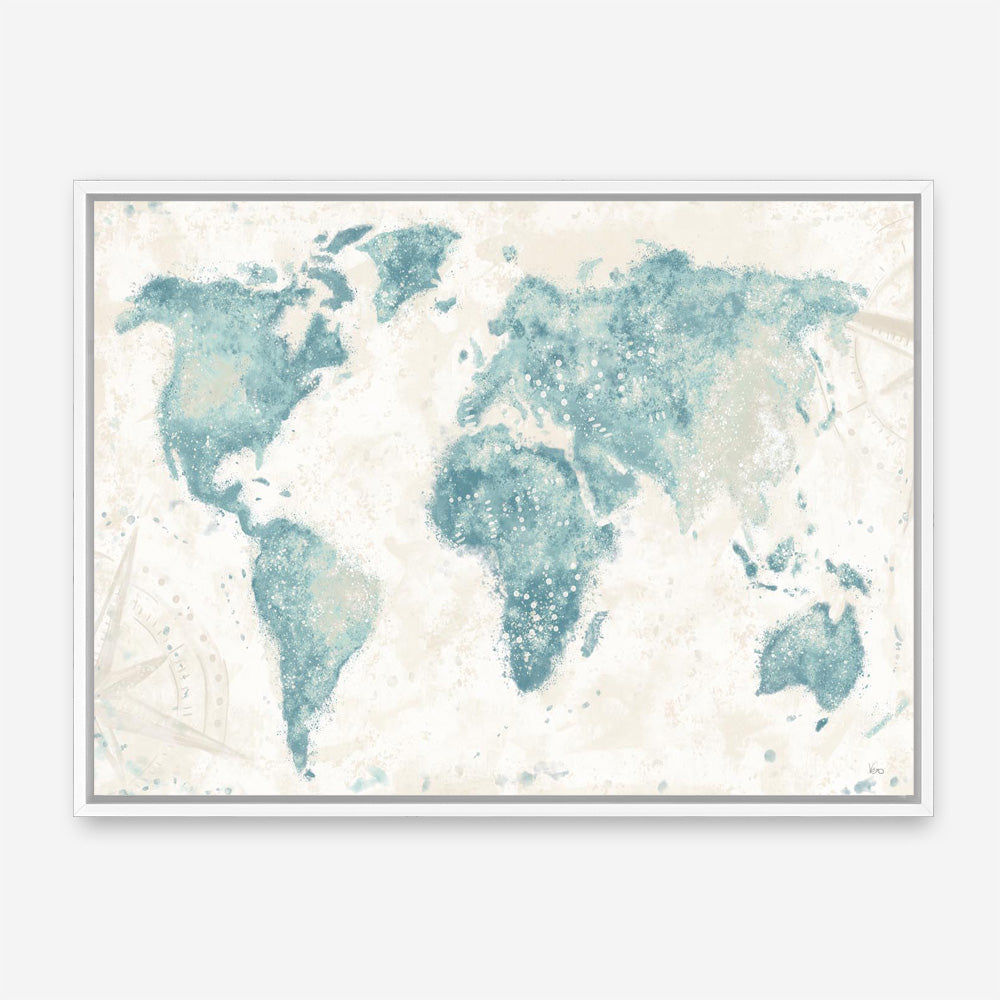 Explore the World I no Words Light Canvas Print