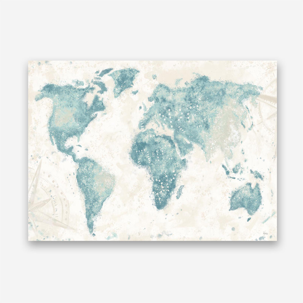 Explore the World I no Words Light Canvas Print