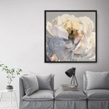 Morning Glow I Neutral (Square) Canvas Print