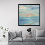 Vermillion Landscape I (Square) Canvas Print