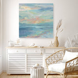 Vermillion Landscape I (Square) Canvas Print