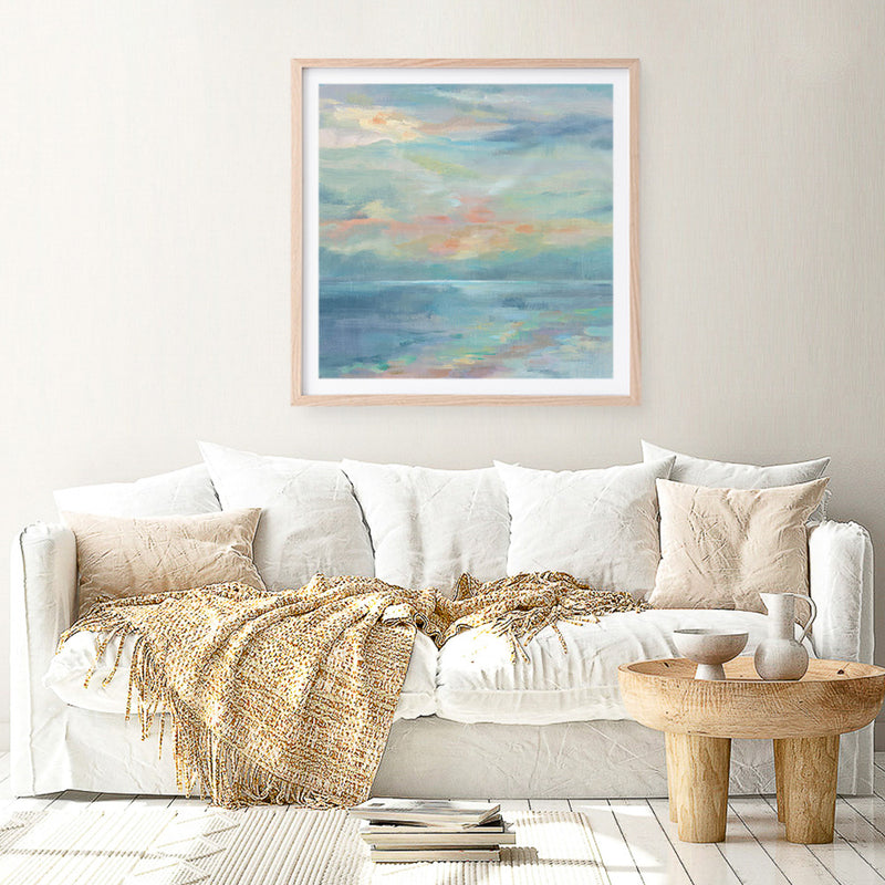 June Morning by the Sea (Square) Art Print