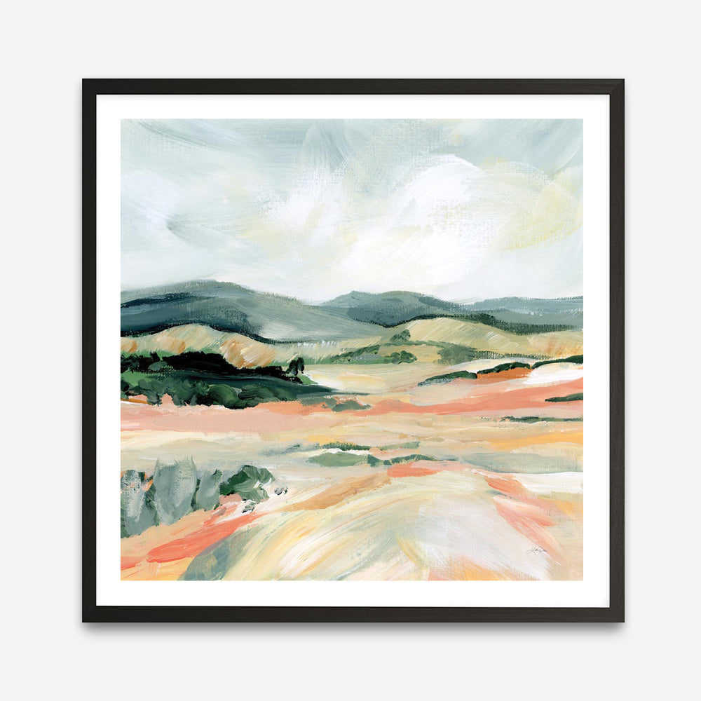Vermillion Landscape I (Square) Art Print